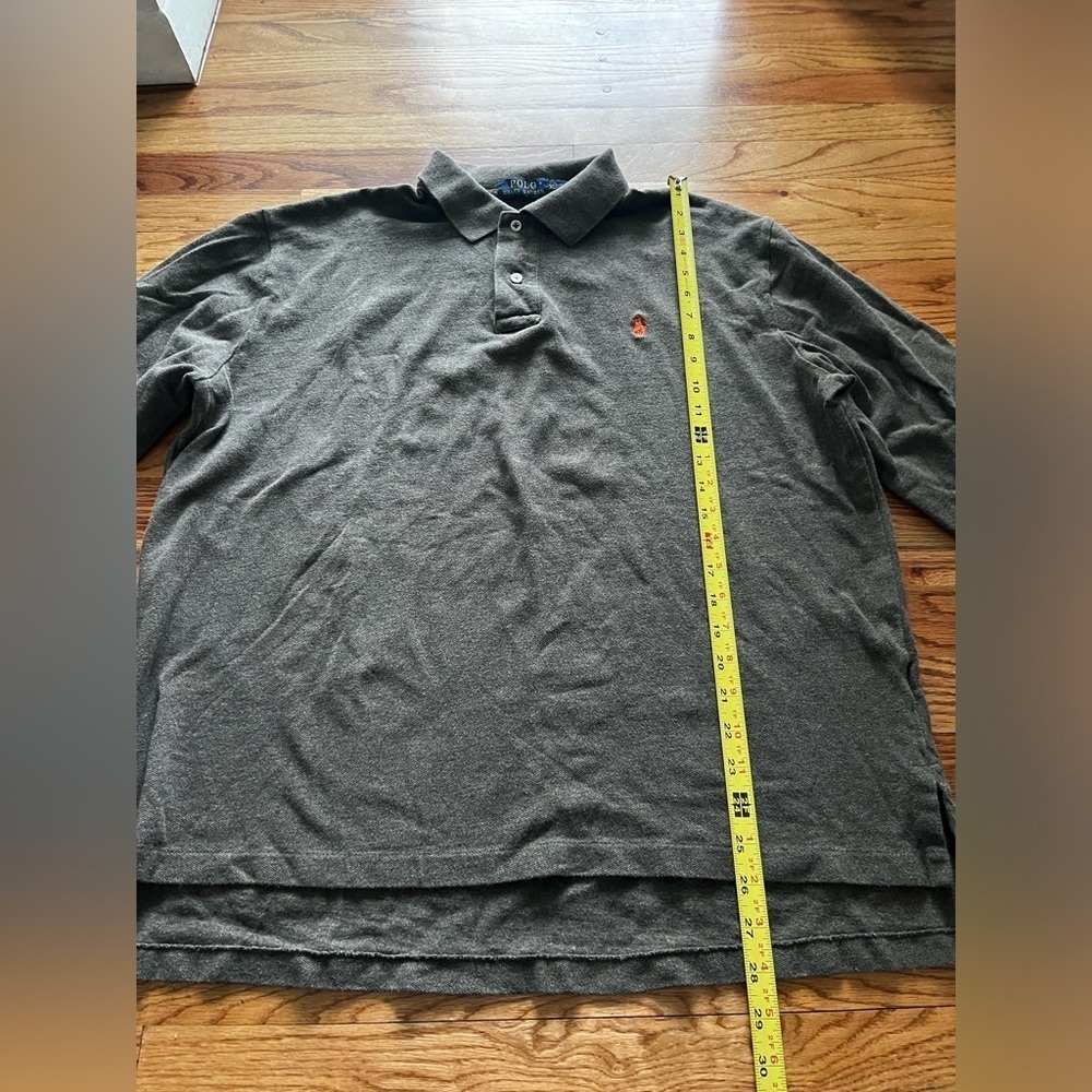 Polo Ralph Lauren Long Sleeve Loden Green Cotton Shirt Size XL - Picture 6 of 9